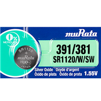 SR1120SW  391 / 381 Sony-muRata  Silver Oxide Watch Battery