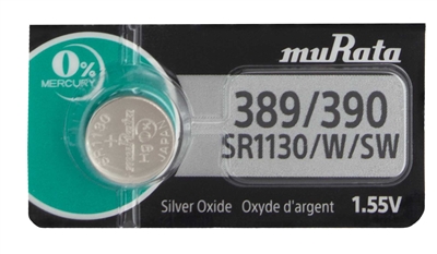 SR1130W / 389 /390 Sony - muRata Mercury Free Silver Oxide Watch Battery