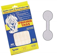 TA72 Tyvek Silver Tear Proof Adhesive Tag