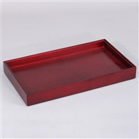 TY-1129 (RW) Stackable Red Mahogany Wood Jewelry Display Show Tray