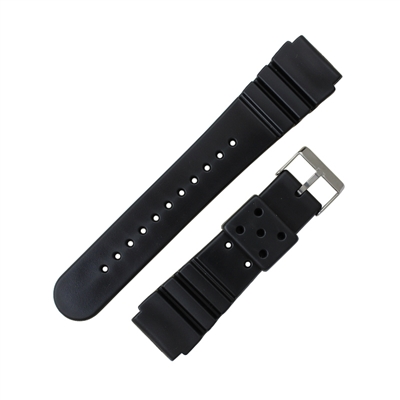 WB40 Rubber Watch Band 22mm Sport Watch Band Fits Seiko & Pro Diver 8 9/16 Inch Length